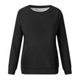 thumbnail image 4 of Dyegold Fall Sweatshirts For Women Teen Girls Crew Neck Tops Crewneck Sweatshirts For Women Oversized Hoodie Cotton Linen Holiday ​Halloween ​Fall Sweatshirts ​Womens $15 & Under, 4 of 5