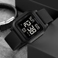 thumbnail image 2 of Men Digital Sports Watch Ultra-Thin Large Face Waterproof Wrist Watches for Men with Stopwatch Countdown Timer Alarm Function Dual Time LED Back Light, 2 of 13