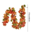 thumbnail image 3 of Camnix Artificial Fall Maple Leaf Rattan Fall Artificial Maple Leaves Simulation Maple Leaves Rattan for Harvest Halloween Thanksgiving Autumn Leaf Wedding Party Table Decor, 3 of 6