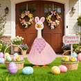 thumbnail image 5 of Easter Goose Outfit Pretty Adorable Charming Festive Dress and Hat Set for 23 Inch Goose Statue Polyester Costume Patio Garden Decoration Spring Holiday Porch Goose Accessories, 5 of 7
