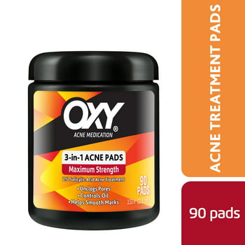 OXY® 3-in-1 Maximum Strength Acne  Pads - 90 Ct Jar