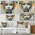thumbnail image 4 of Designart "Portrait Of The Queen Of Africa" African Tribal Picture Framed Canvas Prints, 4 of 5