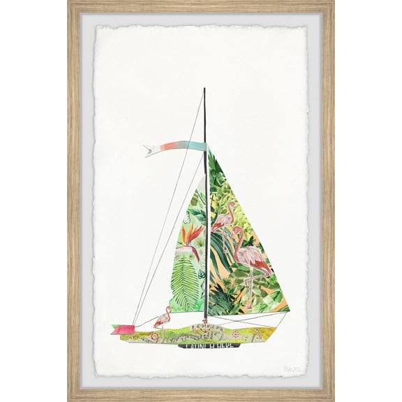 Parvez Taj Sailing Tropical Heaven Framed Wall Art