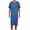 Blue, variant on Aivtalk Night Shirt Pajamas Summer Men Short Sleeve Nightgown Loose Modal Sleepwear Long Bathrobes Nightshirt Comfy Loungewear 2XL Black