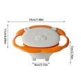 thumbnail image 2 of Clearance Bowls, Bowl Antioverflow For Children With Rotation 360 Lid Material Insurance Bowl Magical 360 Degree Rotation For Children, White-A7, 2 of 7