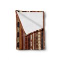 thumbnail image 2 of Tribal Soft Flannel Fleece Throw Blanket, Pattern of Vertical Stripes with Vintage Abstract Details and Cultural Ornaments, Cozy Plush for Indoor and Outdoor Use, 60" x 80", Multicolor, by Ambesonne, 2 of 6