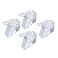 thumbnail image 4 of 4 Uds. Clip para mantel, abrazadera de fijación para mesas de comedor de alta resistencia, soportes para tela, Clips para restaurante, hogar, Picnic, mariposa de plata mayimx Clips para mantel, 4 of 9