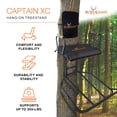 thumbnail image 2 of Big Game Captain Steel Hang-On Treestand with 20 x 30 Flip-Back Seat, Black, 2 of 8