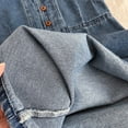 thumbnail image 6 of LYMAYTER Girls Kids Toddler Sleeveless Denim A-Line Dress Comfortable Cute Denim Dress 2-10Y, 6 of 8