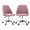 Pink/20.40 x 22.80 x 29.30 inch, variant on Alvantor Comfy Office Chair, Adjustable Swivel Desk Chair with Wheels, Wide Seating, Modern Fabric Vanity Chair