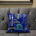 thumbnail image 5 of Amrita Sen Designs CAPL993FSDS-ZP-18x18 18 x 18 in. City Palace Suede Zippered Pillow with Insert - Blue, Purple & Turquoise, 5 of 5