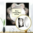 thumbnail image 3 of Designart "Abstract Blossoming Light Pink Lotus Bloom I" Lotus Pink Large Square Mirror - Square Bedroom Mirror Printed Wall Decor - Modern Square Printed Wall Mirror Art, 3 of 5