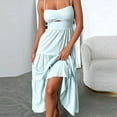 thumbnail image 4 of Birdeem Robe Sans Manches pour Femmes, Mode Aguichant, Couleur Unie, Ajourée, à Fermeture Éclair, Camisole, 4 of 12