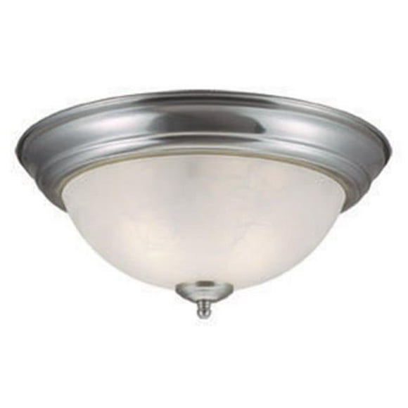 Millbridge 2-Light Ceiling Mount, Satin Nickel Finish