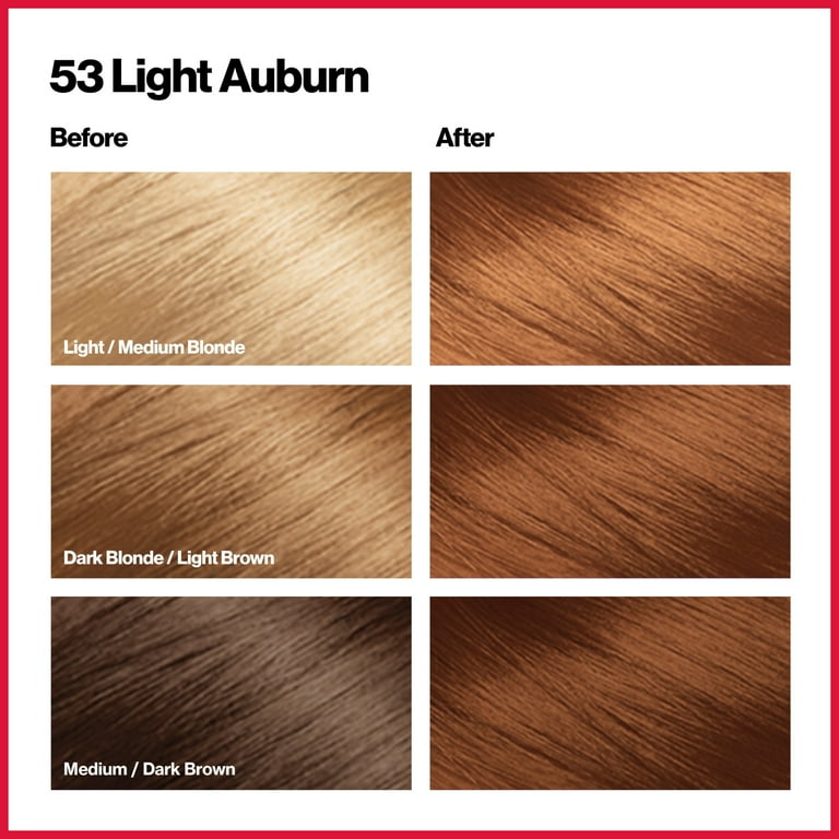 Light auburn hair deals