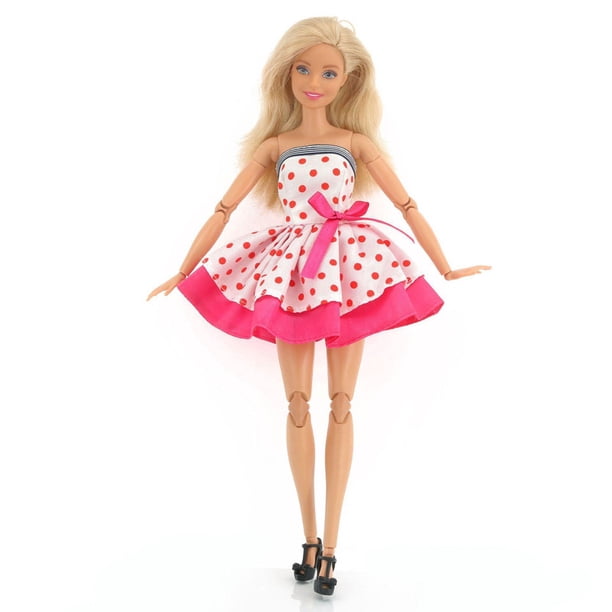 Minifaldas De Moda Para Muñecas Barbie - Pack De 2 Con Calcomanías, Accesorios De Ropa