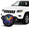 thumbnail image 2 of KAKALAD Galaxy Rainbow Unicorn 01 Spare Tire Cover Universal Vehicle Accessories Buckle Car Tools 16”in, 2 of 6