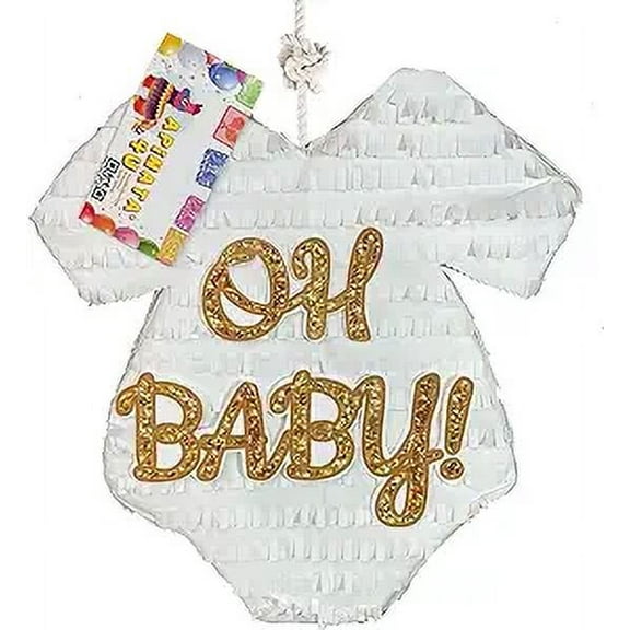 16" Baby Onesie Pinata for Gender Reveal Oh Baby! Gender Reveal He or She Boy or Girl It’s a