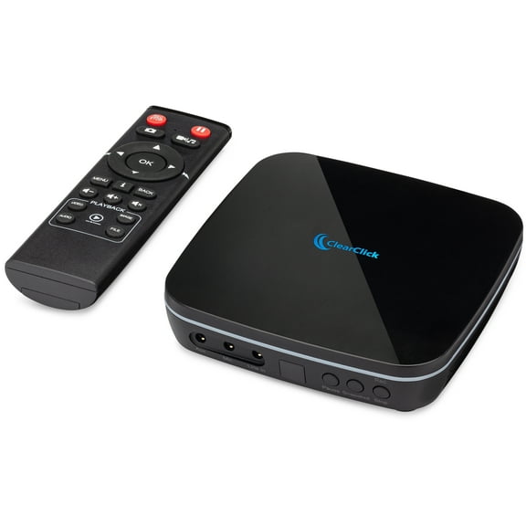 ClearClick 4K HD Video Capture Box 2.0 (Second Generation) - Record Audio and Video from 4K HDMI Sources [Content-Protected Sources Not Supported] - Saves onto USB Flash Drive or MicroSD Card
