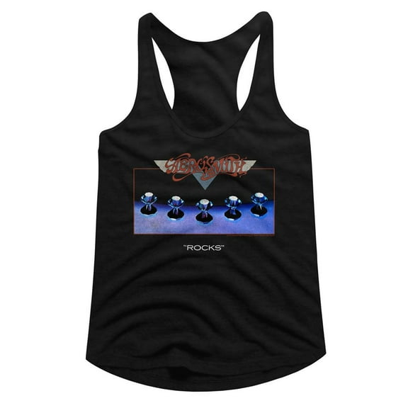 Aerosmith Rocks Black Women's Slim Fit Racerback Tank Top Xl