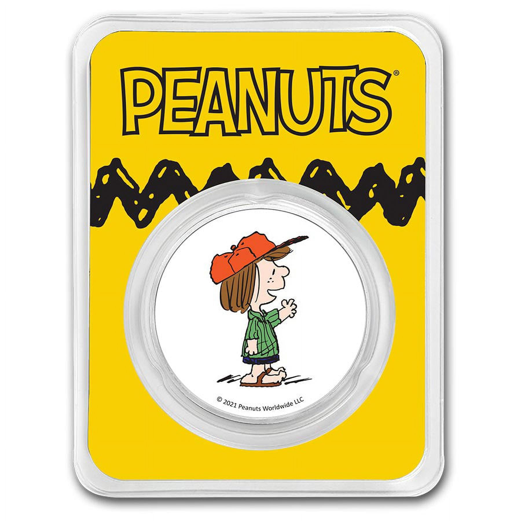 2021（新品・カラー）クール・ジョー（スヌーピー） 1オンス銀貨 Peanuts® Joe Cool 50th Anniversary 1 oz Colorized Silver