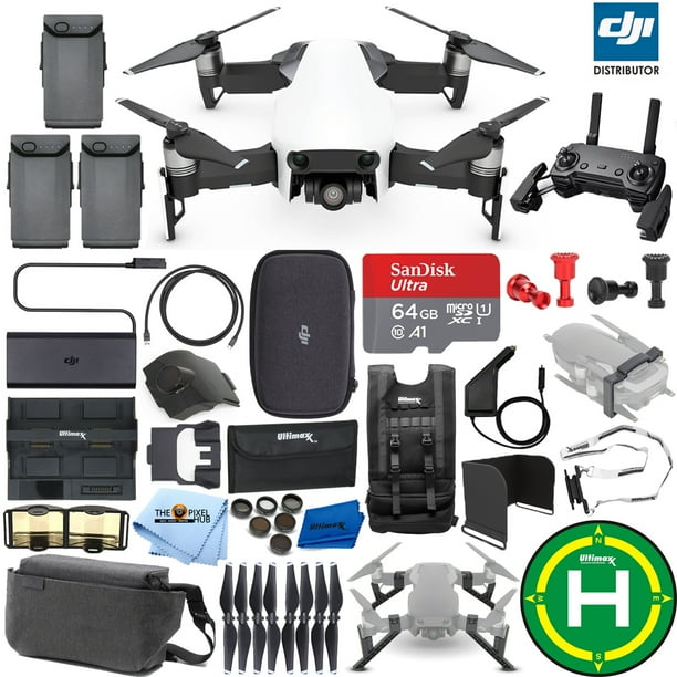 drone dji mavic air fly more combo arctic white