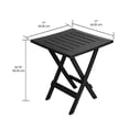 thumbnail image 2 of Gracious Living Outdoor Resin Folding Side Table Black, 2 of 5