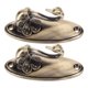 thumbnail image 2 of Par de ganchos para sujetar cortinas estilo cisne (bronce), 2 of 7