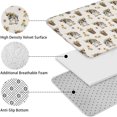 thumbnail image 5 of White Buffalo Pattern Bathroom Rugs Sets 3 Piece,Toilet Cover Set,Absorbent Non Slip Bathroom Mats Sets with U-Shaped Contour Rug Toilet Rug Set, 5 of 5