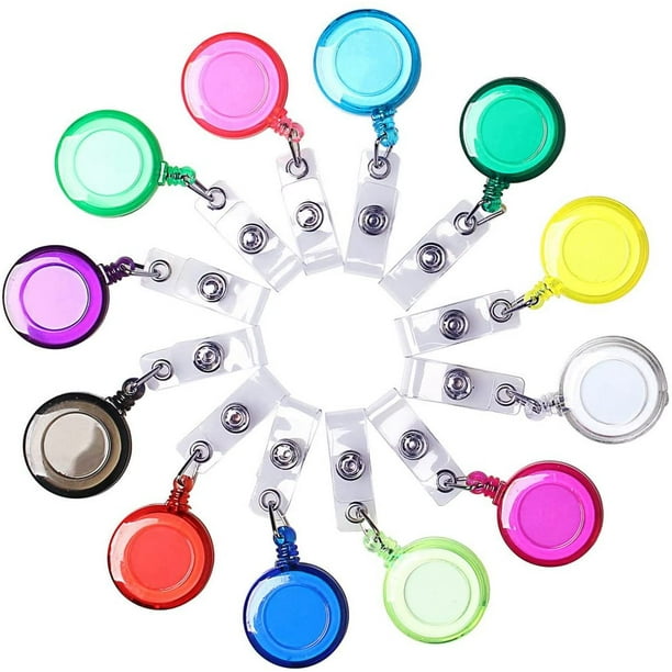 Retractable Badge Holder Heavy Duty Badge Reels ID Holder with