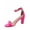 Fuchsia, variant on Rise-7 Women's Open Toe Ankle Strap Buckle Chunky High Heels Sandals Shoes ( Black Patent, 10 )