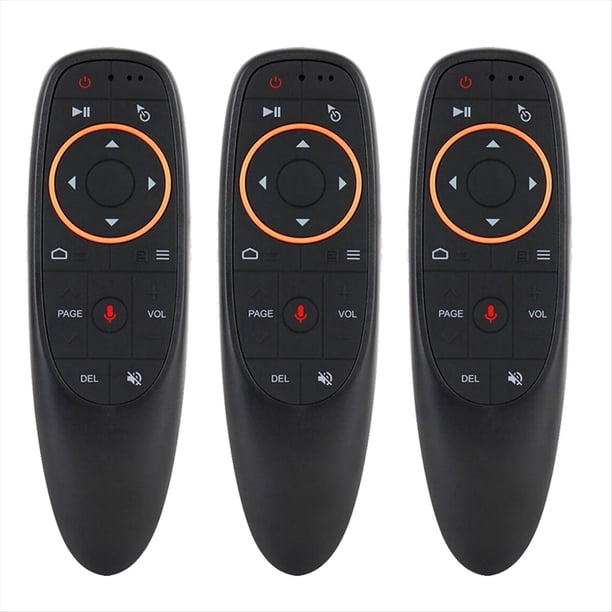 G10S 2.4G 3 Unids/Set Voz Aire Ratón Giroscopio Inalámbrico Retroiluminación Infrarroja TV Set Top Box Control Remoto