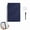 Blue, variant on Erasable A5 Dry Erase Notebook Foldable Whiteboard Memo Book, Includes Wipe Dry Erase Marker & Cleaning Towel, Black