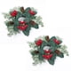 thumbnail image 1 of Ruifaya Candelabro de Navidad, guirnalda de piñas y bayas artificiales, candelabro nuevo, 1 of 7
