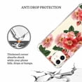 thumbnail image 3 of Big Red Flower Case for iPhone 12,Aesthetic Colourful Floral Pattern Soft TPU Bumper Case Cover, 3 of 5