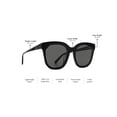 thumbnail image 3 of Gafas de Sol DIFF Gia Sobredimensionadas Cuadradas para Mujer, 3 of 9