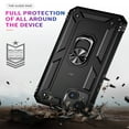 thumbnail image 4 of SaniMore Tri-layer Case for iPhone 14 6.1" 2022, 360° Rotating Holder/Kickstand Rugged PC Back + TPU Bumper Magnetic Car Mount Anti-fingerprint Anti-fall Heavy Duty Protective Case, Black, 4 of 8