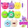 thumbnail image 2 of Pelota para perros HyDren Plush Squeaky, paquete de 8 unidades, para tamaño pequeño y mediano, 2 of 7
