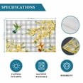 thumbnail image 6 of Spring Forsythia Flowers Placemats Set of 8, Yellow Floral Hummingbird Gray Plaid Placemats for Dining Table, Place Mats for Kitchen Tabletop, Waterproof Wipeable Dining Table Mats Set, 6 of 9