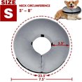 thumbnail image 2 of YSTINNG Inflatable Dog Collar-Soft Protective Cone for Dogs After Surgery,Dog Donut Collar Suitable for Dogs and Cats,Dog Cone Collar to Prevent Pets from Touching Stitches,Wounds Rashes(Grey,S), 2 of 6