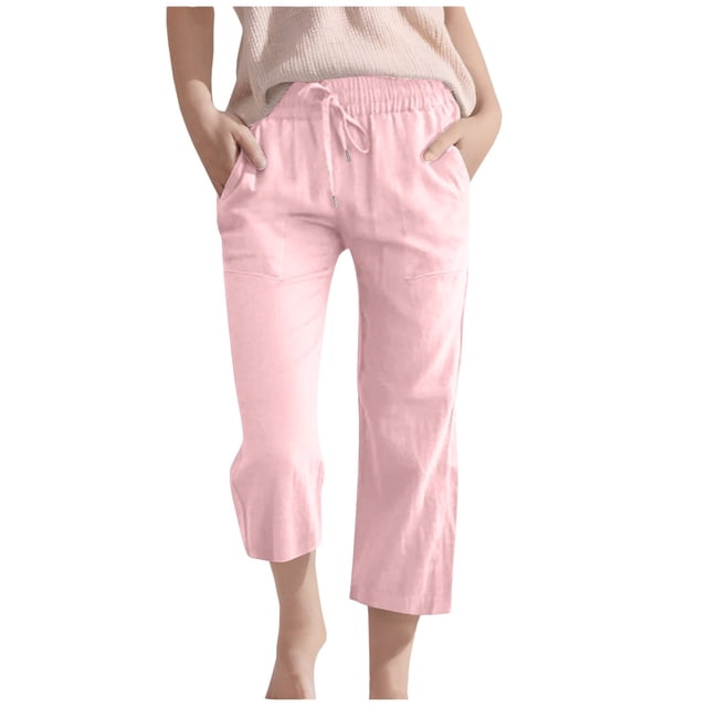 Girls Kids High Waisted Wide Leg Pants Drawstring Elastic Trousers Straight Leg Long Pants With Pockets Clothes