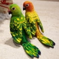 thumbnail image 7 of Lifelike Green Parrot Soft Stuffed Animal, 9.8in Cute Plush Parrot Bird Pet Toy Gift for Friends, 7 of 7