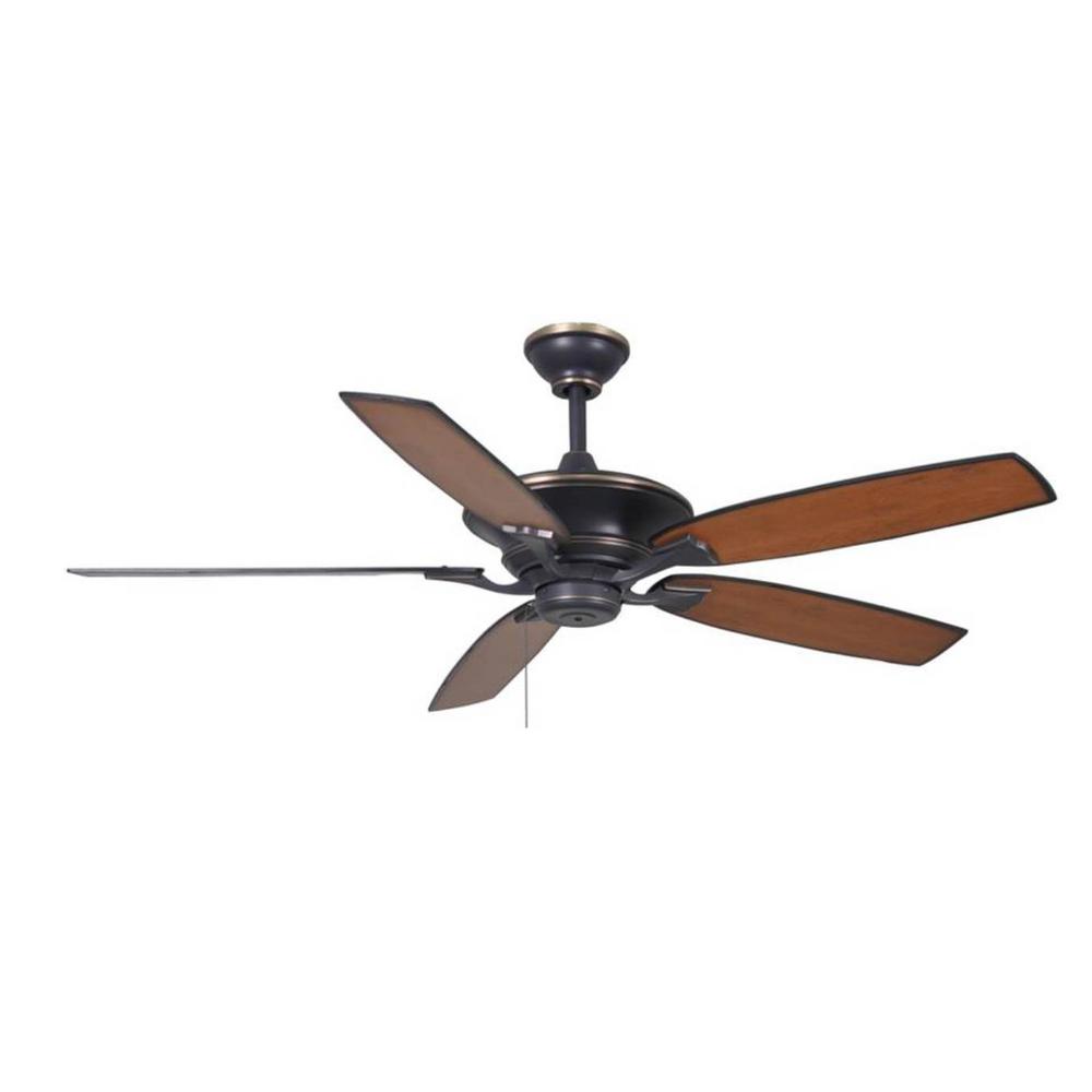 Indoor Tarnished Bronze Ceiling Fan 
