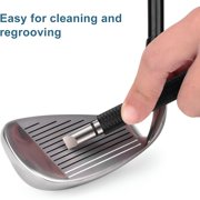 EXLEAF Golf Club Groove Sharpener and Cleaner, Re-Grooving Tool for Wedges and Irons, Backspin Enhancer