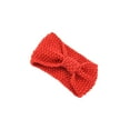 thumbnail image 2 of Diademas de ganchillo Sonducket cálidas cómodas anchas a prueba de viento rojo, 2 of 6