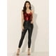 thumbnail image 3 of Camiseta de tirantes brillante metalizada Allegra K Rojo L, 3 of 5