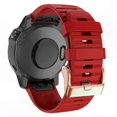 thumbnail image 2 of Rose Gold Striped Silicone QuickFit Band for 20mm Fitness Trackers, 2 of 2