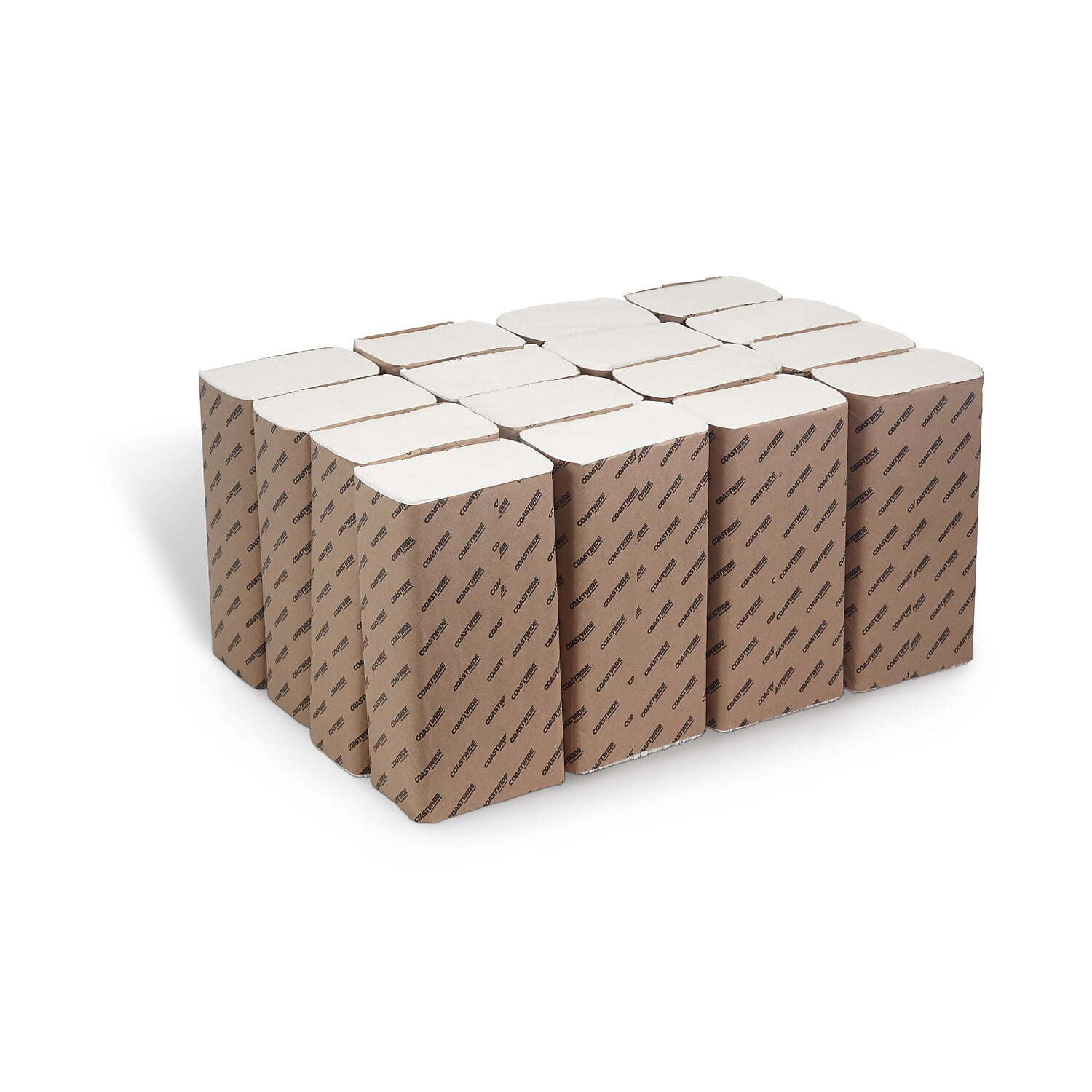 Staples Coastwide Professional Multifold Paper Towels 1-ply 250 Sheets/Pack 16 Packs/Carton