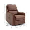 thumbnail image 5 of Sillón Reclinable Eléctrico Con Masajeador Vanlig Quebec Color Marrón, 5 of 5