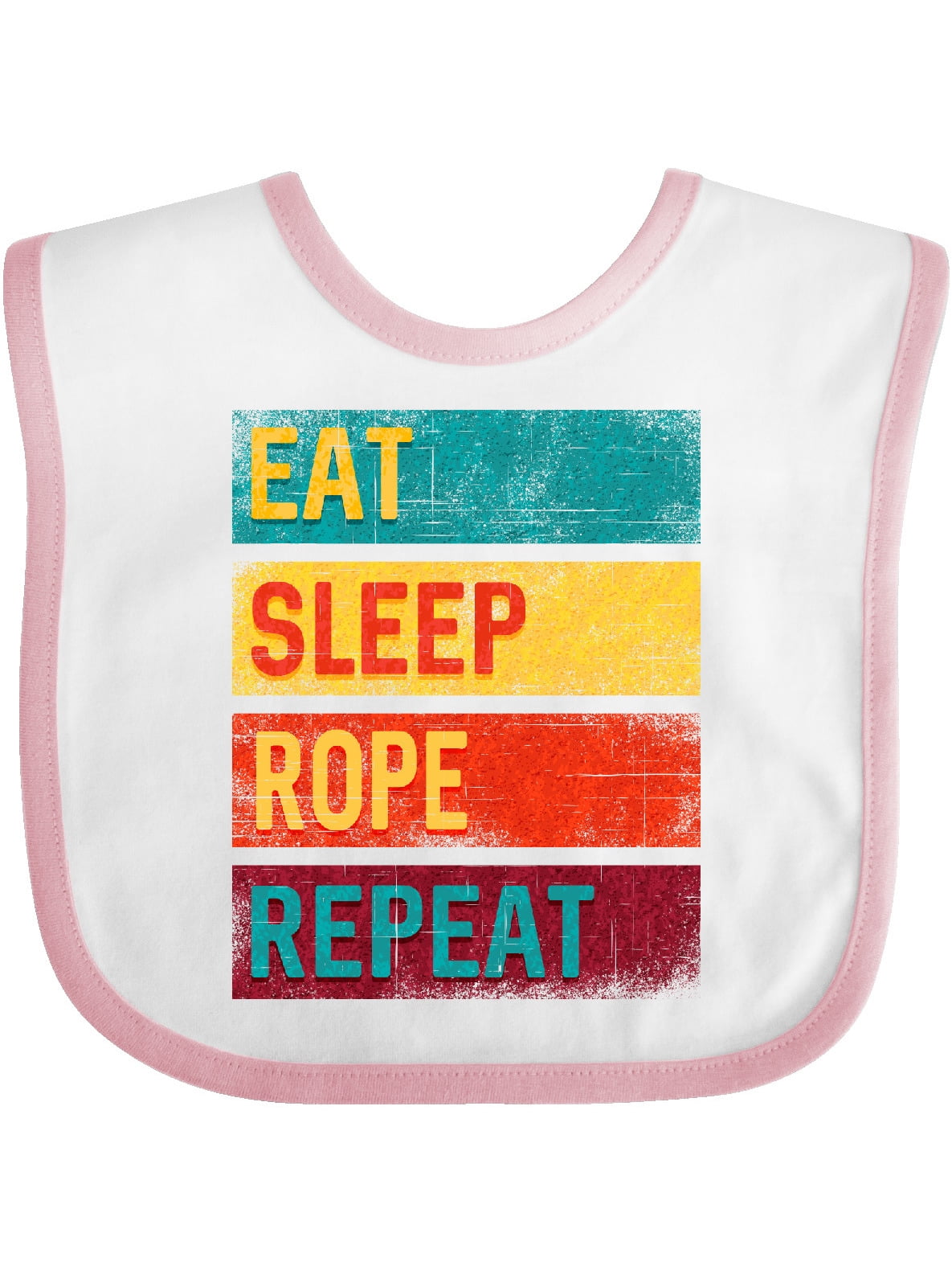 Team Roping Eat Sleep Rope Repeat Baby Bib